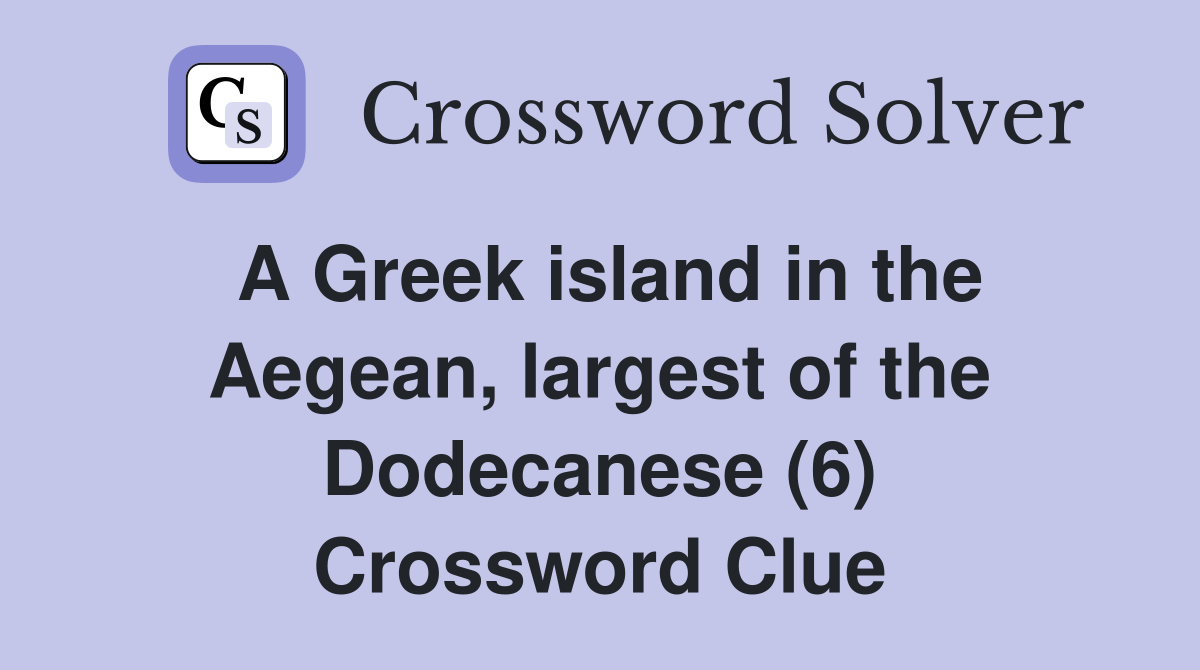 aegean island motor yacht crossword clue